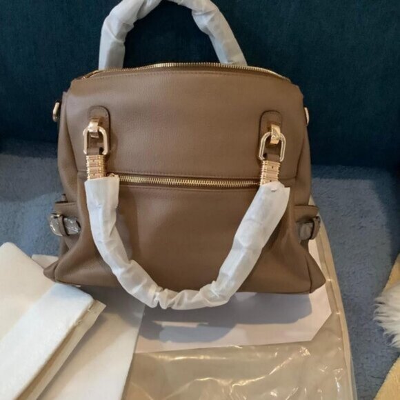 🆕Women Khaki Genuine Leather Purses and Handbags Satchel Tote Shoulder Bag - Picture 10 of 10